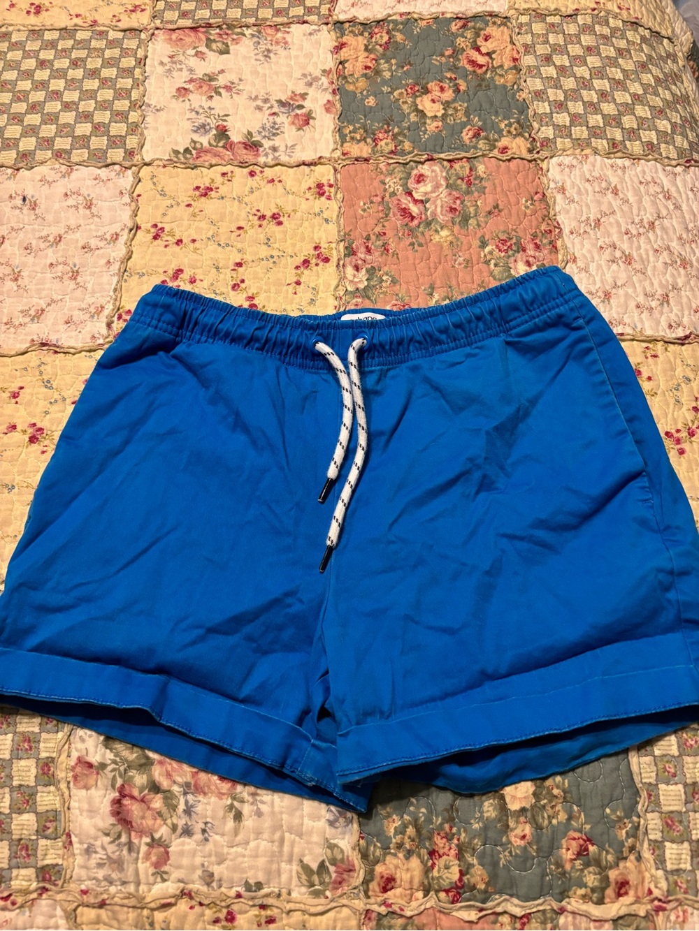 crown & ivy Royal Blue Athletic Drawstring Shorts small